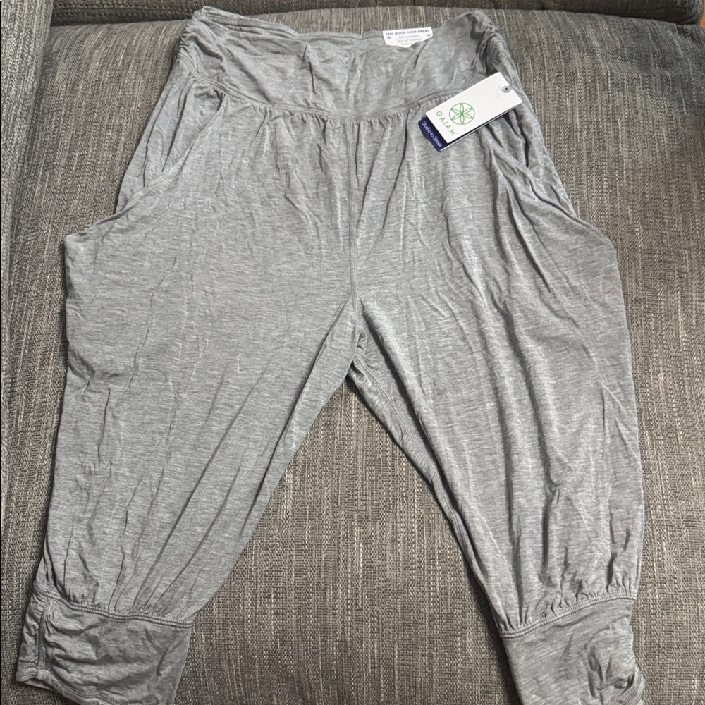 GAIAM Heather Gray Soft Touch Pants